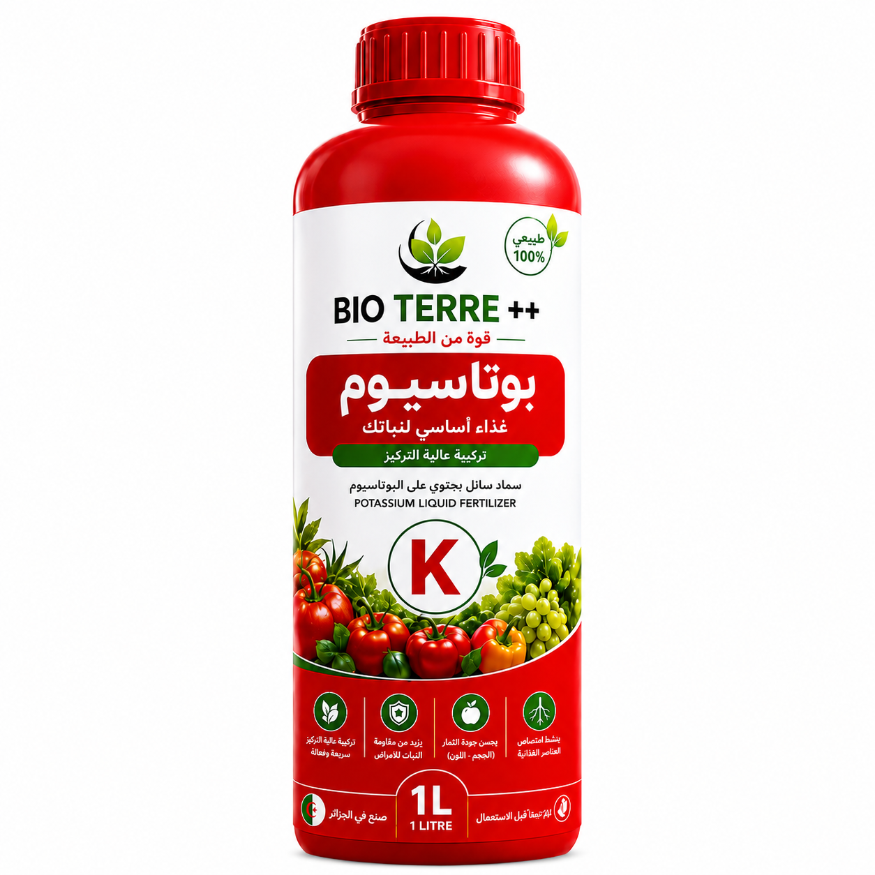 BIO TERRE++ - Potassium – 1 littre